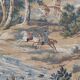 Vintage Aubusson jacquard tapestry "Hunting Scene"