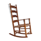 Rocking-chair, oak wood, natural fiber