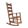 Rocking-chair, oak wood, natural fiber