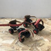 Old pair of roller skates germina metal black