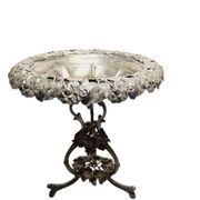 Biedermeier figurative bowl on stand from Fraget, 1890s