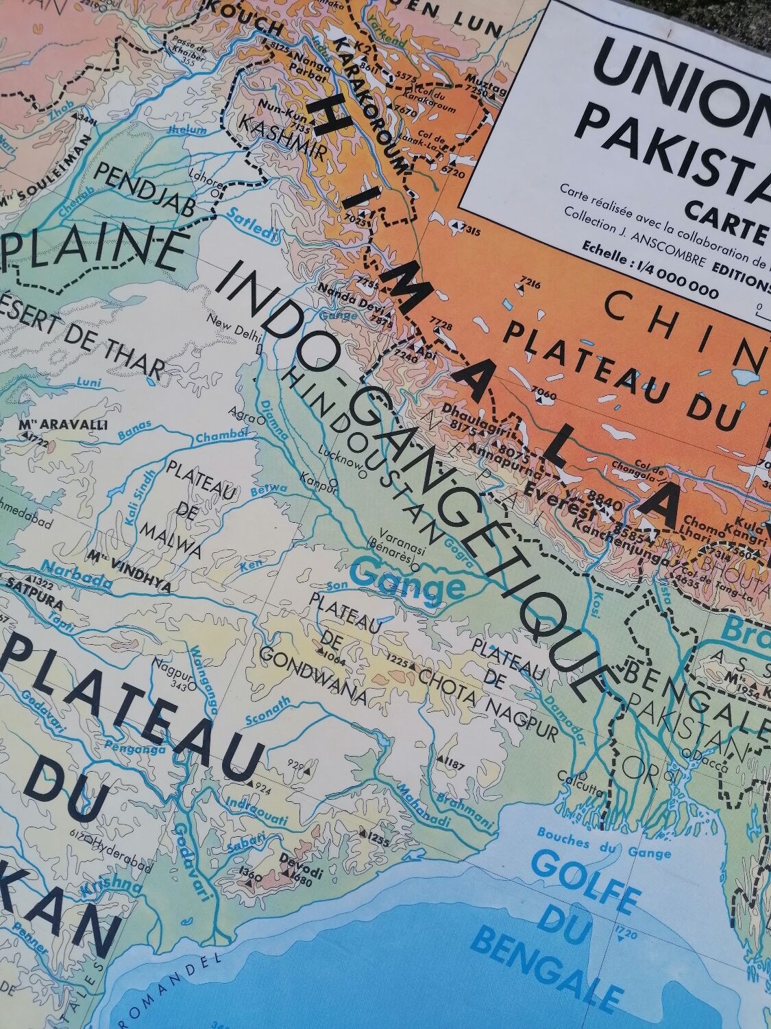 Old MDI India-Indian Union Pakistan Ceylon Card