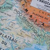 Ancienne carte MDI Inde-Union Indienne Pakistan Ceylan