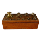 Complete brass weight box