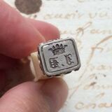 3 porcelain coffee cups sarreguemines decor minton n°215