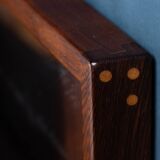 Danish Mirror with Rosewood Frame by Aksel Kjersgaard, 1960