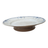 Assiette piedouche faïence Lunéville 1930