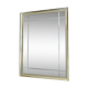 Vintage hollywood regency gold facetted mirror, 80s wall mirror