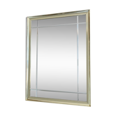 Miroir à facettes vintage hollywood regency doré, 1980