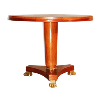 Table Pedestal table 1940 Dlg André Arbus Feet claws In Bronze