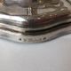 Pair of Art Deco period candlesticks in silver metal around 1940 1950