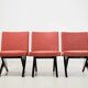Set of 3 Scissor Easy Chairs Model FB18 by Architect Jan van Grunsven for Pastoe Netherlands 1955