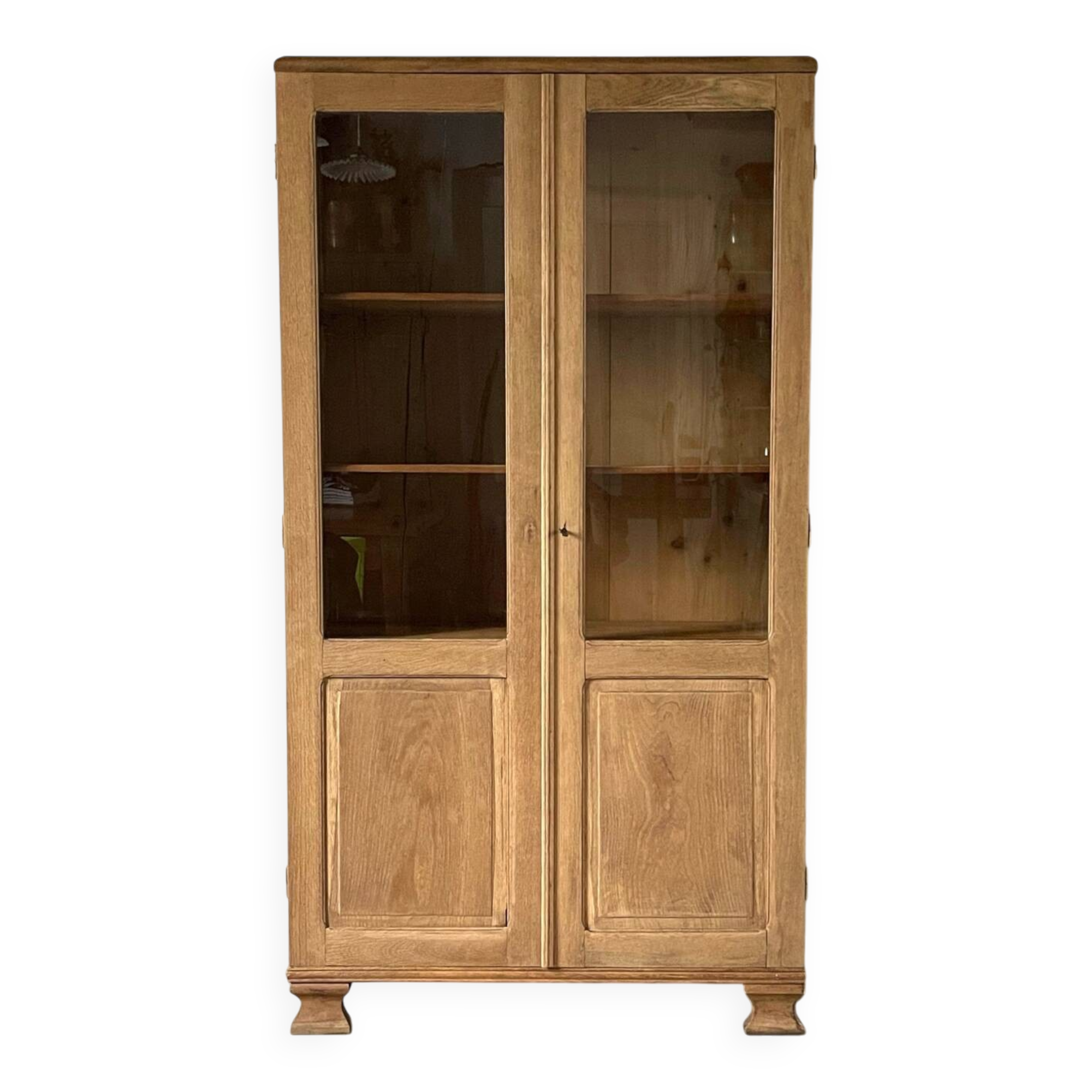 Oak display cabinet