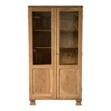 Oak display cabinet