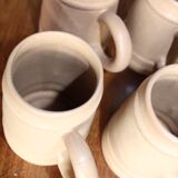 4 mugs stoneware