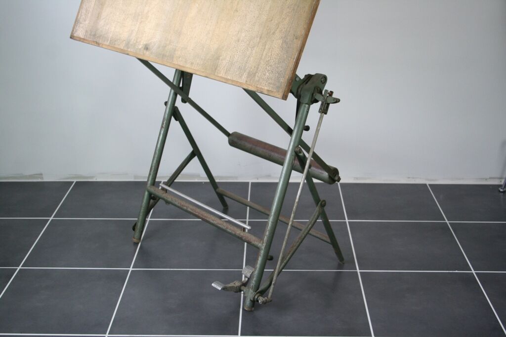 Table foldable architect drawing Sautereau years 50