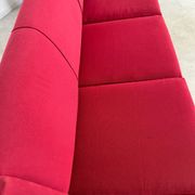 Antique Italian design fabric sofa from the 60s, vintage convertible