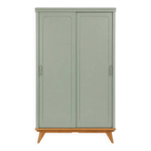 Parisian wardrobe 1960 grey-green renovated