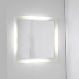 Vintage Square Glass Mirror, Italy 1970s.