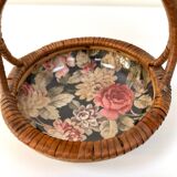 Rattan storage basket from the 50s/60s