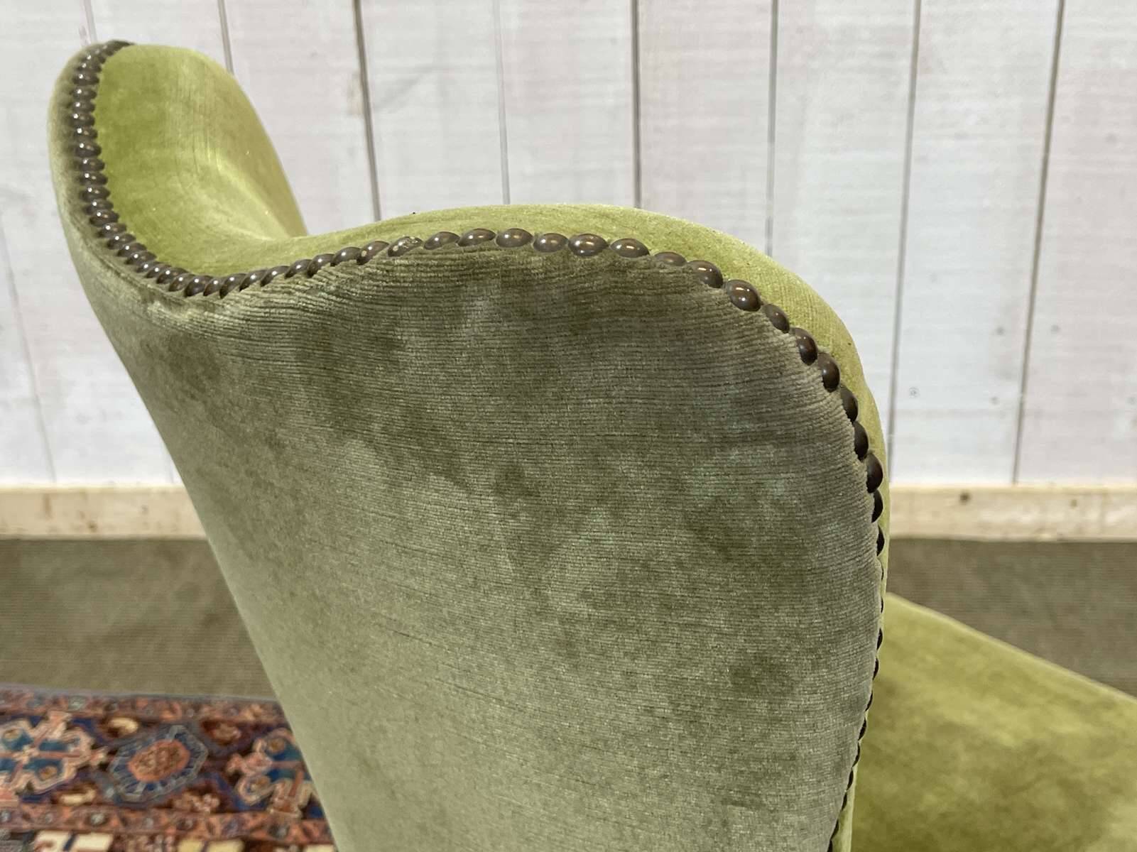 English walnut armchair from the early 20th century