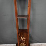 Large Cherry & Walnut Stool, Asian style – Early 20th century