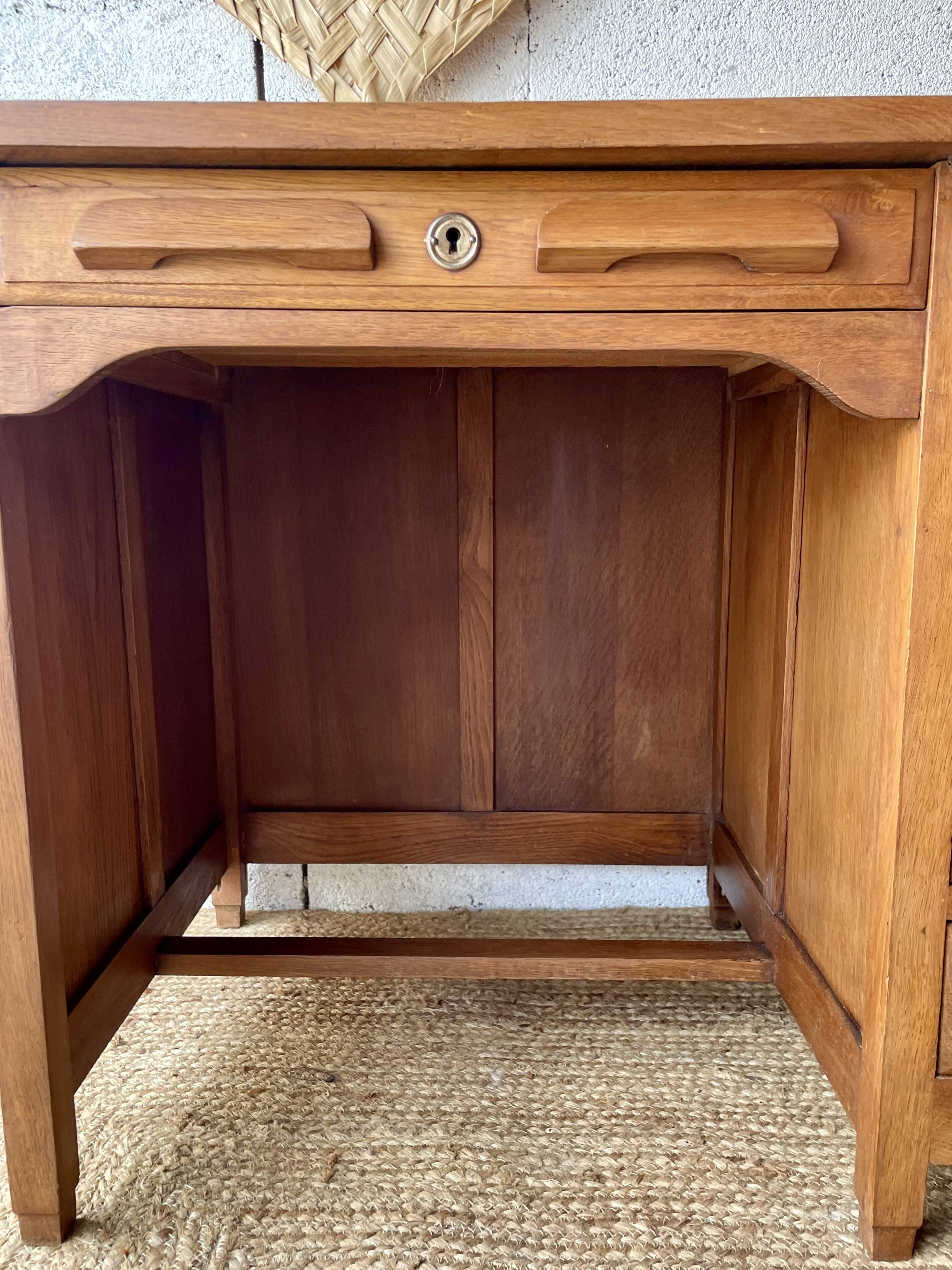 1950s oak desk