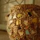 French Folk Art Mosaic Vase Pique Assiette