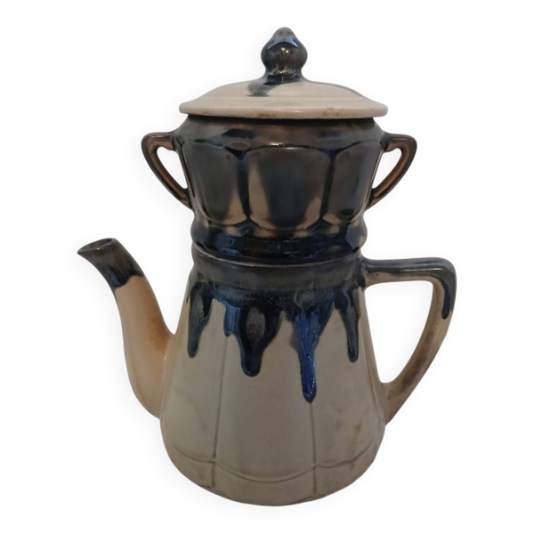 Cafetière, théière ancienne en grès