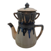 Cafetière, théière ancienne en grès