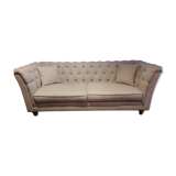 Canapé Chesterfield en lin