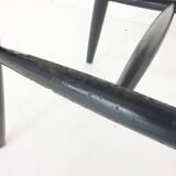 Set of four spindle back chairs, The Netherlands 1960's