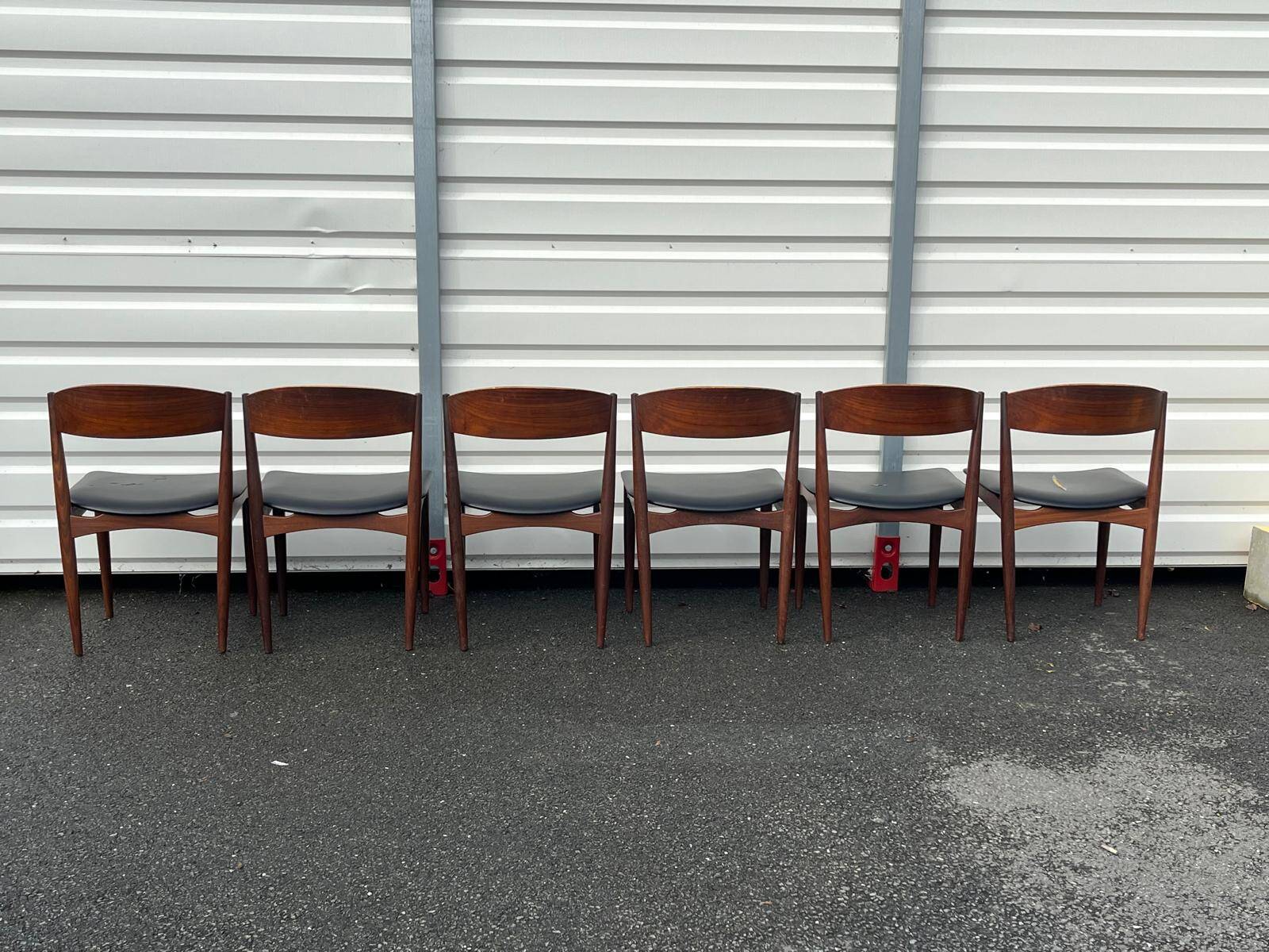 6 Chaises scandinaves JYDSK Møbelindustri