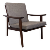 Scandinavian style armchair in teak, Eastern Europe around 1950.