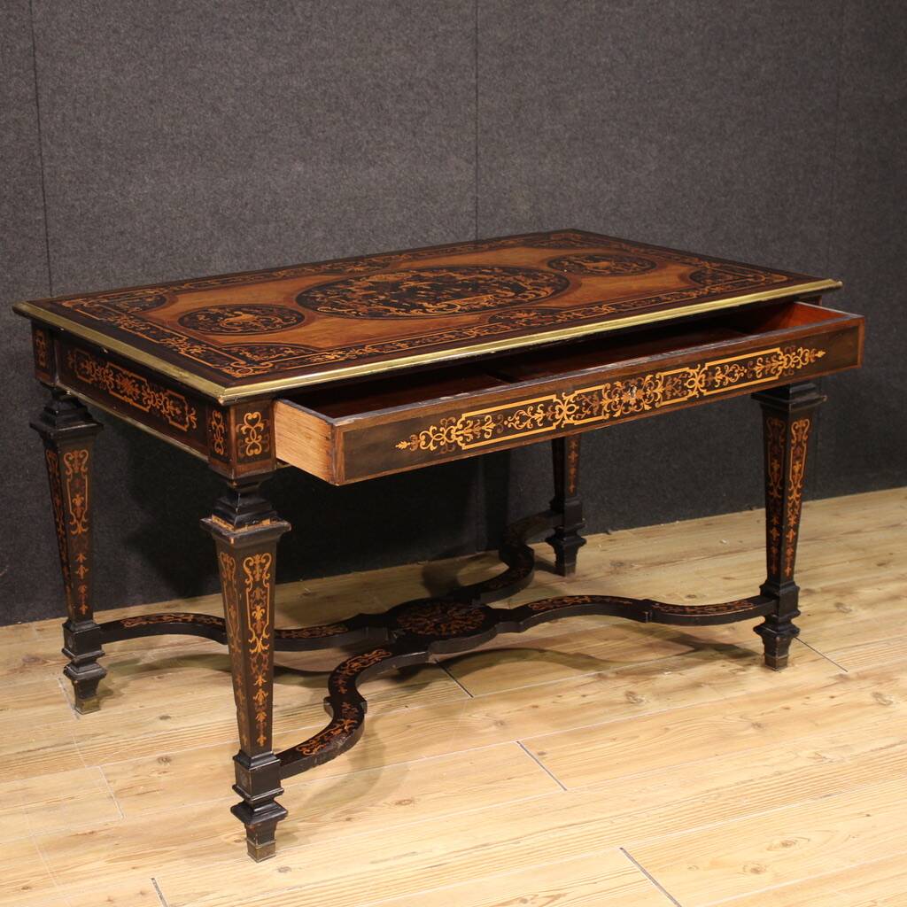 20th century French inlaid writing table
