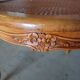 Pair of caned cabriolet armchairs