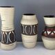 3 vases West Germany en céramique