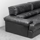 Divan modulaire en cuir noir cinova année '70