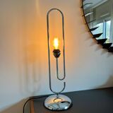 Space Age table lamp chrome steel VINTAGE 70