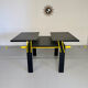 Table à manger extensible postmoderne design italien Lorenzo et Stefani, 1980