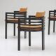 6 chaises de salle à manger par Jean Batenburg pour MI années 1970