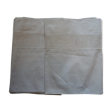 Pair of embroidered pillowcases