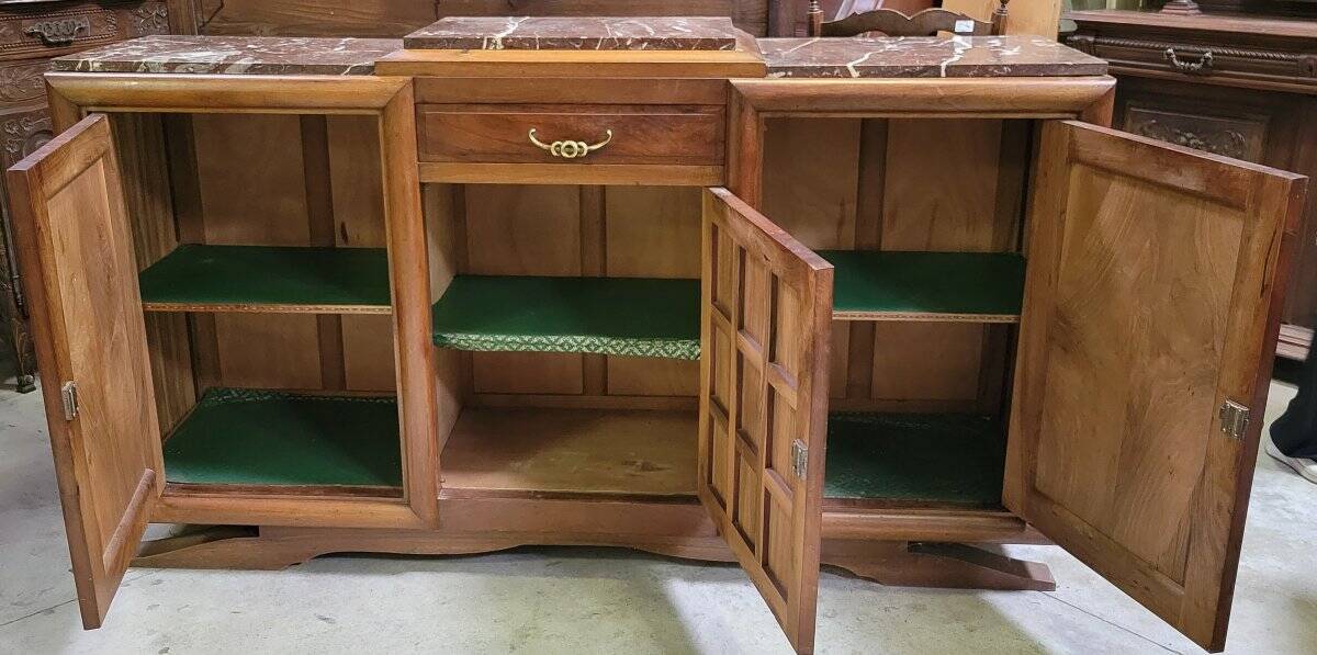 Art Deco sideboard in walnut
