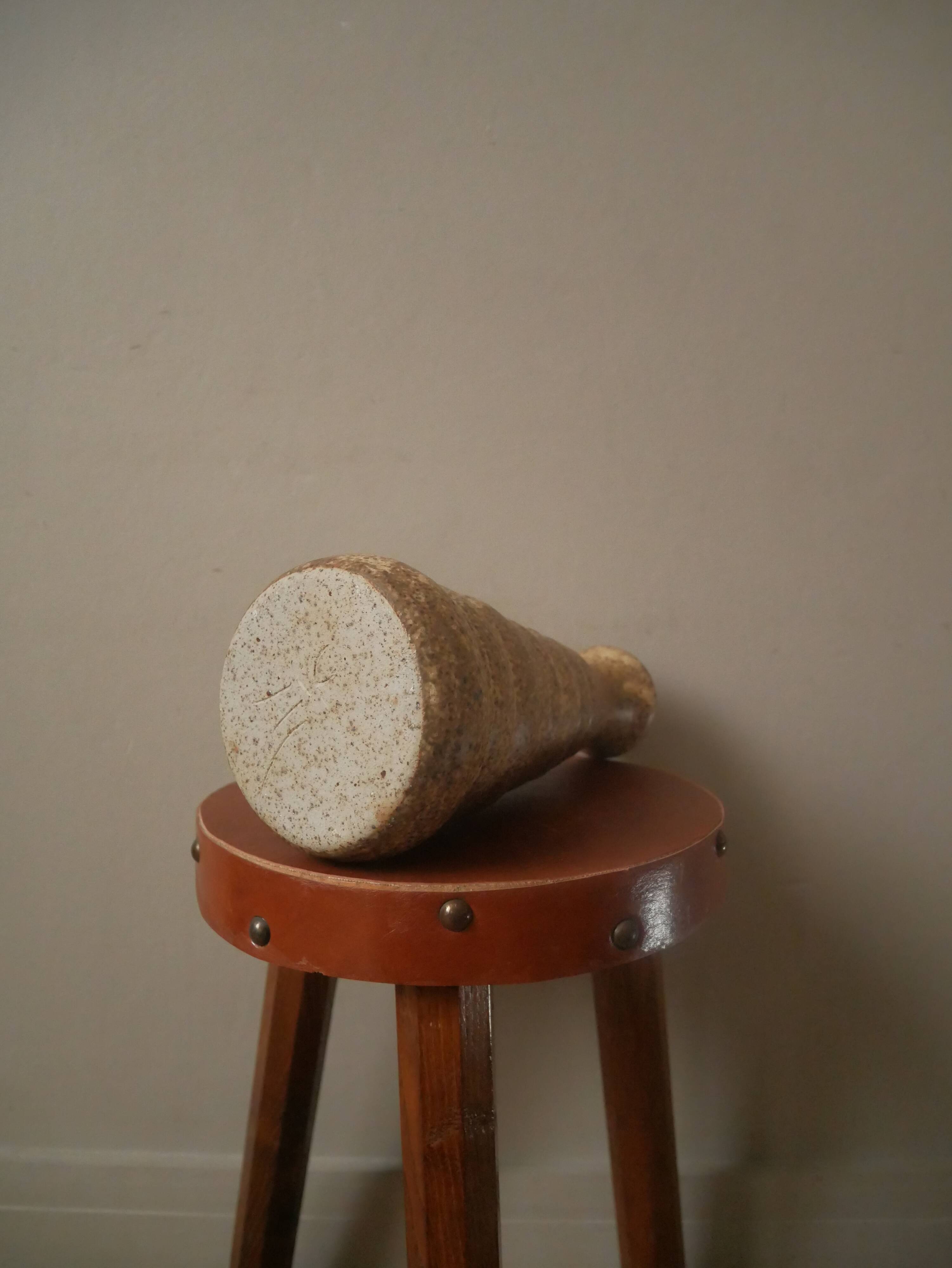 Ceramic soliflore vase handcrafted Scandinavian country decoration handmade pottery