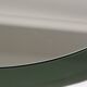 Cristal Arte Oval Green Grey Mid-Century Scalloped Wall Mirror, Italy, 1960