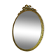 Miroir biseauté en laiton doré vintage -17x23cm