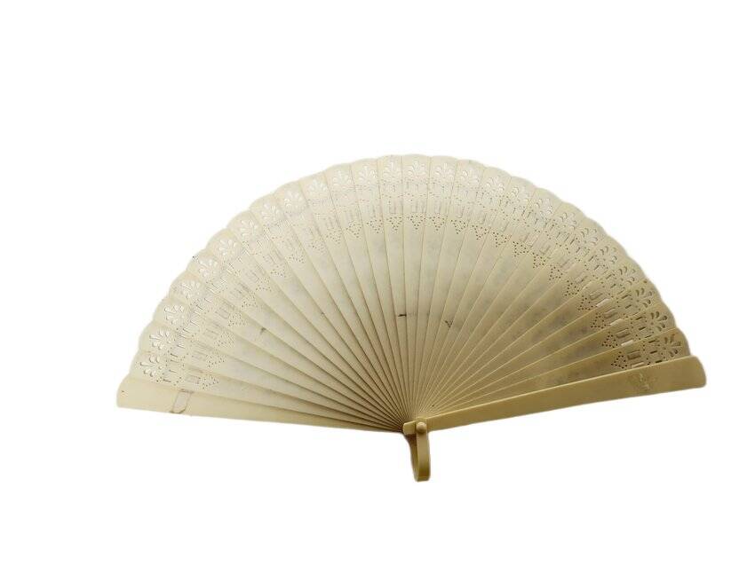 Art Nouveau Polish celluloid fan, 1930s