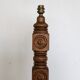 Neo-Basque floor lamp in turned wood - 50s