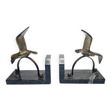 Art Deco figurative bookends, Belgium, 1930s, set of 2
