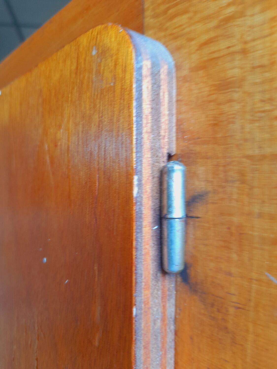 Vintage compass feet school cupboard